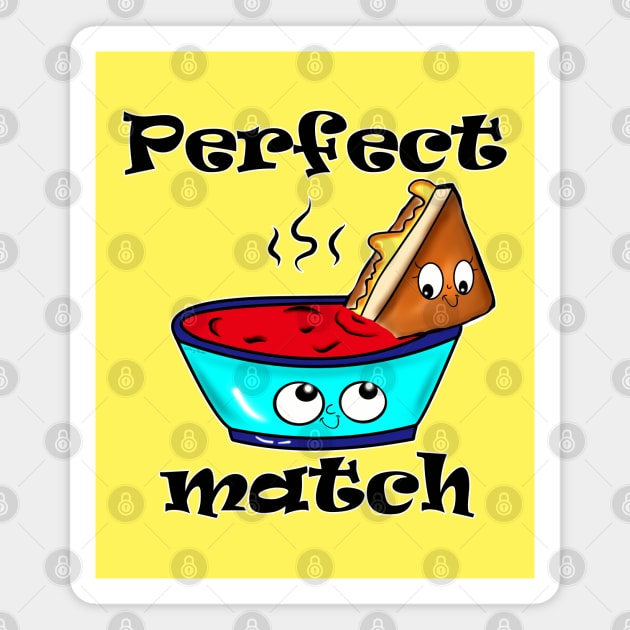 Perfect Match Magnet by DitzyDonutsDesigns